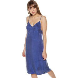 Superdry Cupro Cami Mini Καλοκαιρινό Φόρεμα για Γάμο / Βάπτιση Μπλε W8010692A-FDG
