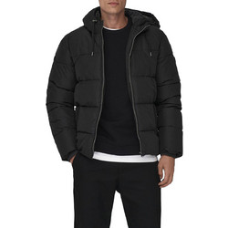 Only & Sons Ανδρικό Μπουφάν Χειμωνιάτικο Puffer Μαύρο 22020857