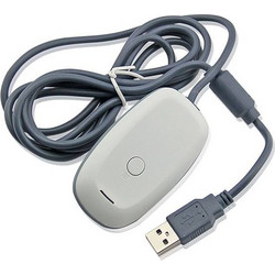 PC Wireless Gaming USB Receiver Adapter White - XBOX 360 / PC