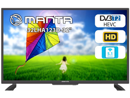 Manta 32LHA123D Smart Τηλεόραση 32" HD Ready LED (2023)