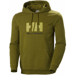 Helly Hansen Logo Hoodie Ανδρικό Αθλητικό Φούτερ με Κουκούλα Κυπαρισσί 33977-461