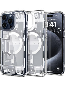Spigen Ultra Hybrid MagFit Back Cover Zero One White (iPhone 15 Pro)