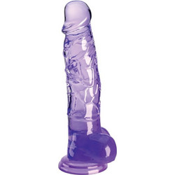 Pipedream King Cock Ρεαλιστικό Dildo με Βεντούζα & Όρχεις 16.5cm Μωβ