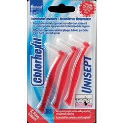 InterMed Chlorhexil X-Fine Μεσοδόντια Βουρτσάκια 0.6mm Κόκκινα 3τμχ