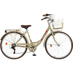 Orient Bikes City Classic 2024 Γυναικείο Ποδήλατο Πόλης 28" με 6 Ταχύτητες Μπεζ