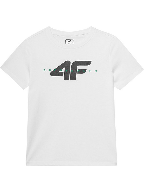 4F Παιδικό T-Shirt Κοντομάνικο Λευκό JWSS24-TTSHM1113-10S