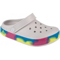 Crocs Court Glitter Παιδικά Παπούτσια Θαλάσσης για Κορίτσι Λευκά 209714-1FS