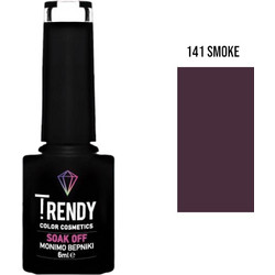 Trendy 141 Smoke Ημιμόνιμο Βερνίκι Νυχιών 6ml
