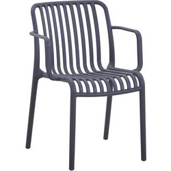 HomeMarkt Convee Πολυθρόνα Κήπου Πολυπροπυλενίου Γκρι HM6105.03