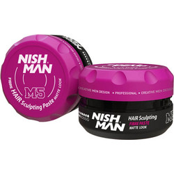 Nish Man M5 Fibre Sculpt Paste Μαλλιών Matte Δυνατό Κράτημα 100ml