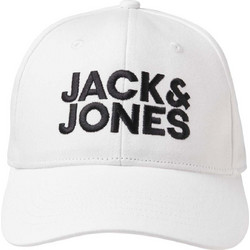 Jack & Jones Ανδρικό Καπέλο Jockey Υφασμάτινο Λευκό 12254296