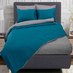 Kipper Σετ Σεντόνια Υπέρδιπλα 240x260 Rainbow Emerald-Grey
