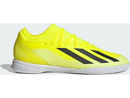 Adidas X Crazyfast League IN IF0701 Παιδικά Ποδοσφαιρικά Παπούτσια Σάλας Κίτρινα