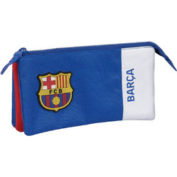 Safta F.C. Barcelona Κασετίνα με 2 Θήκες Μπλε 812326744