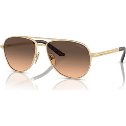 Prada PRA54S VAF50C Ανδρικά Γυαλιά Ηλίου Aviator Μεταλλικά Χρυσά με Καφέ Polarized Φακό