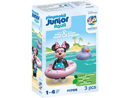 Playmobil 1-2-3 Junior Aqua Minnie Mouse Βουτιές για 1-4 Ετών 71706