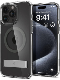 Spigen Ultra Hybrid S MagFit Back Cover Graphite (iPhone 15 Pro)