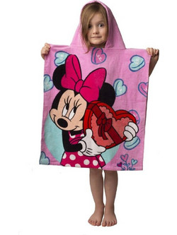 Viopros Minnie 20 Παιδικό Πόντσο Θαλάσσης Ροζ 50x115cm 678700