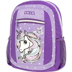 Polo Chiquito Unicorn Σχολική Τσάντα Πλάτης Νηπιαγωγείου Μωβ Λιλά 907053-8274