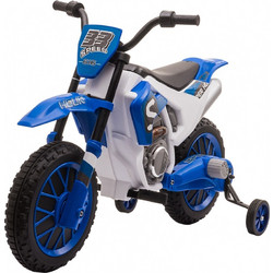 HOMCOM Cross Ηλεκτροκίνητο Παιδικό Μηχανάκι 12V Μπλε 370-165V90BU