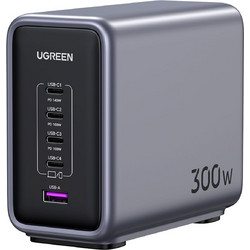 Ugreen Nexode CD333 Φορτιστής χωρίς Καλώδιο με Θύρα USB-A & 4 Θύρες USB-C 300W Power Delivery