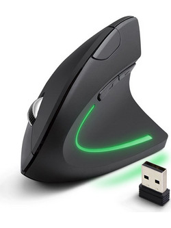 Esperanza EM133 RF Ασύρματο Bluetooth Ποντίκι Εργονομικό Black