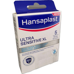 Hansaplast Ultra Sensitive XL Αποστειρωμένα Αυτοκόλλητα Επιθέματα 5x7.2cm 5τμχ