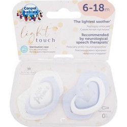 Canpol Babies Light Touch Royal Baby Ορθοδοντική Πιπίλα Σιλικόνης 6-18m Little Prince
