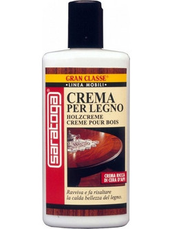 Saratoga Crema per Legno Κερί Ξύλου 0.25lt