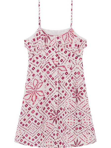 Pepe Jeans Παιδικό Φόρεμα Άσπρο Φούξια PG951667-808