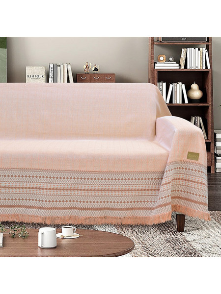 Lino Home Ριχτάρι Διθέσιου Καναπέ 180x250 Bohho Salmon