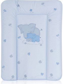 Lorelli Elephants Μαλακή Αλλαξιέρα Μωρού Πλαστική 70x50cm Γαλάζια