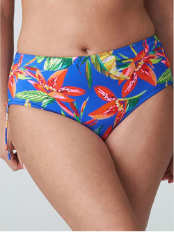 Primadonna Ψηλόμεσο Bikini Slip Floral Royal Blue 4011152TNF