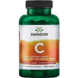 Swanson Vitamin C with Bioflavonoids 500mg 90 Κάψουλες