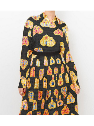Versace Midi Βραδινό Φόρεμα Μαύρο 76HAL222-NS450-G89
