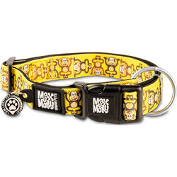 Max & Molly Monkey Maniac Κολάρο Σκύλου Κίτρινο 1x22-35cm