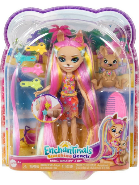 Mattel Enchantimals Sunshine Beach Katrice Kangaroo & Hop