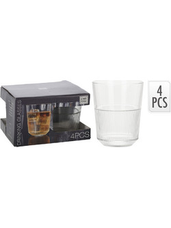 Σετ Ποτήρια Ουίσκι Γυάλινα Atmos Fera 320ml 4τμχ 8720573074063