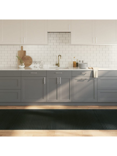 vidaXL Χαλί Ορθογώνιο 4 Εποχών Baboo 100x300cm Γκρι 376952