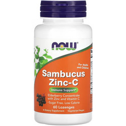 Now Foods Sambucus Zinc-C 60 Καραμέλες