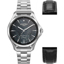 Roamer Sportiva Γυναικείο Ρολόι με Ασημί Μεταλλικό Μπρασελέ 865847-41-80-50