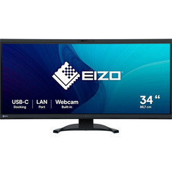 Eizo FlexScan EV3450XC-BK Ultrawide IPS HDR Curved Monitor 34.1" 3440x1440 QHD 61Hz 5ms