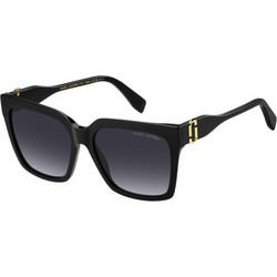 Marc Jacobs MARC764S 8079O Γυναικεία Γυαλιά Ηλίου Τετράγωνα Κοκάλινα Μαύρα με Μαύρο Φακό