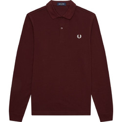Fred Perry Ανδρική Μπλούζα Polo Μακρυμάνικη Μπορντό M6006-597
