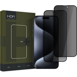 Hofi Pro+ Full Face Privacy Tempered Glass 2-Pack (iPhone 16)