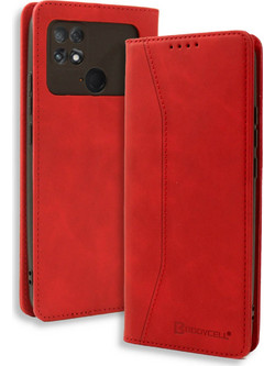 Bodycell Pu Leather Book Red (Xiaomi Poco C40)