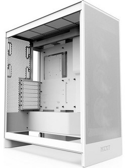 NZXT H7 Flow 2024 White Gaming Midi Tower Κουτί Υπολογιστή με Πλαϊνό Παράθυρο