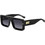 Dsquared2 D20141S 8079O Ανδρικά Γυαλιά Ηλίου Τετράγωνα Κοκάλινα Μαύρα με Μαύρο Degradee Φακό