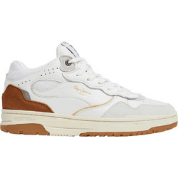 Pepe Jeans Ανδρικά Sneakers Μποτάκια Λευκά PMS00032-803