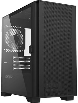 Montech Air 100 Lite Black Mini Tower Κουτί Υπολογιστή με Πλαϊνό Παράθυρο